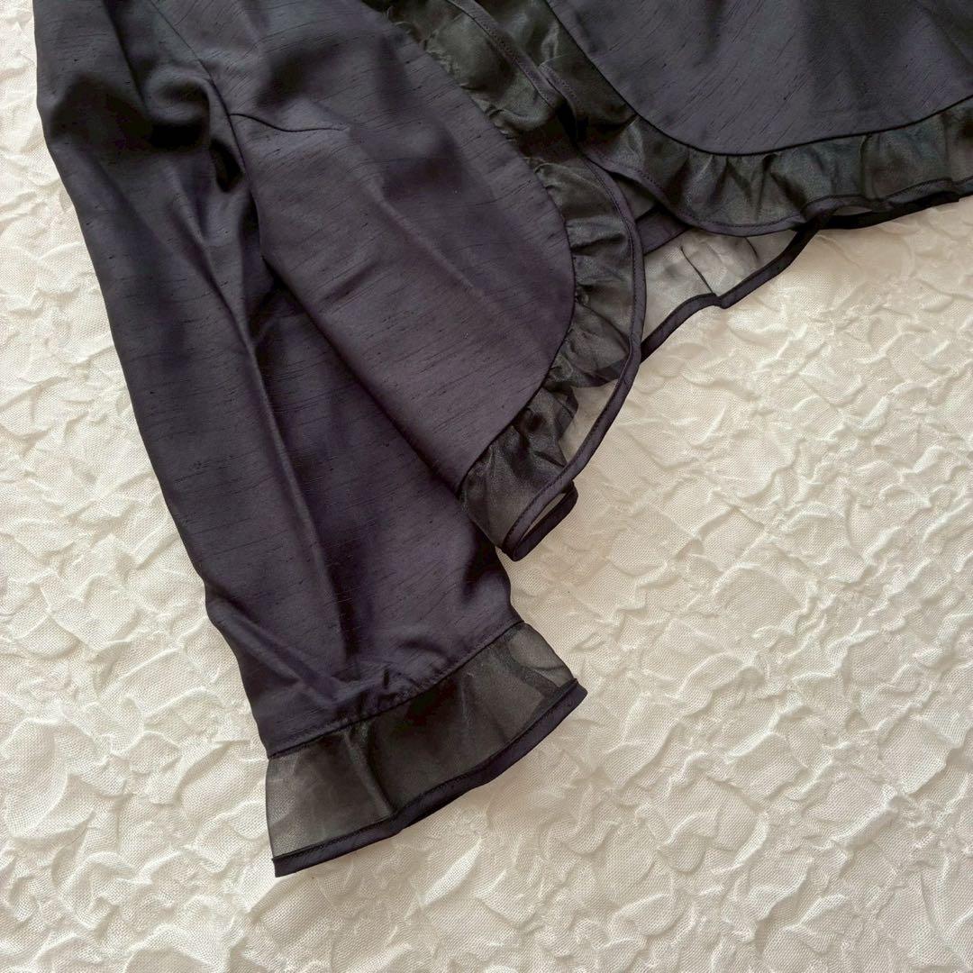 プレフェランス 花柄ノースリーブワンピース ジャケット 44 大きいサイズ