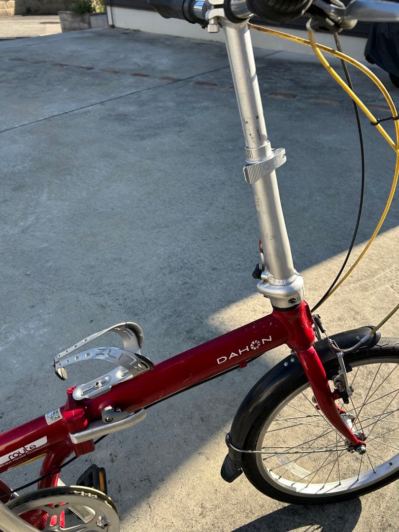 専属テッシー様 ダホンroute アルミ折りたたみレッド、ケース付き 整備済み