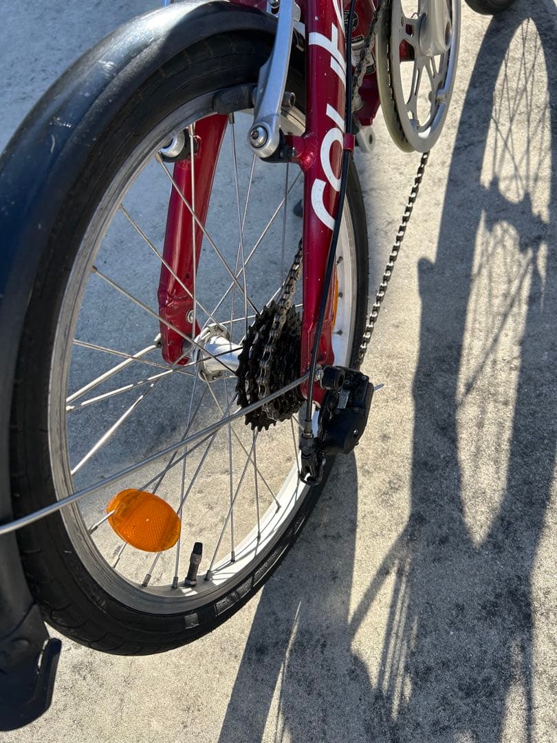 専属テッシー様 ダホンroute アルミ折りたたみレッド、ケース付き 整備済み