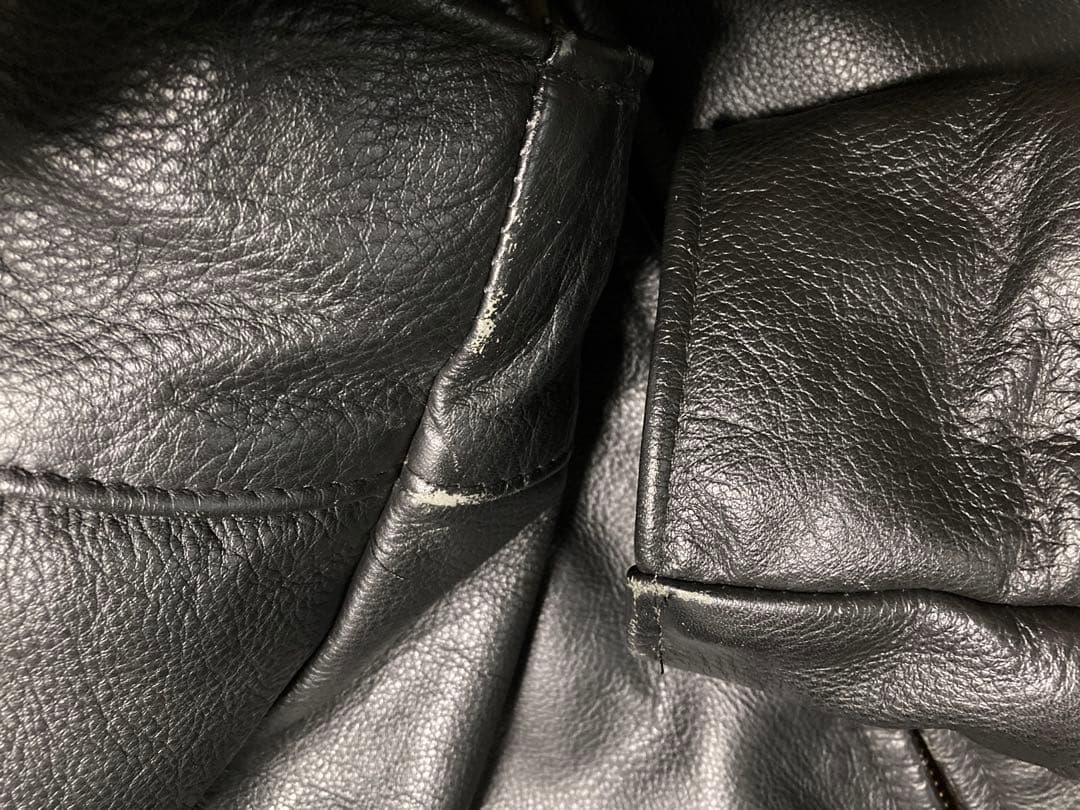 Schott 681 USA製 ウール裏地 シングル ライダースジャケット 38