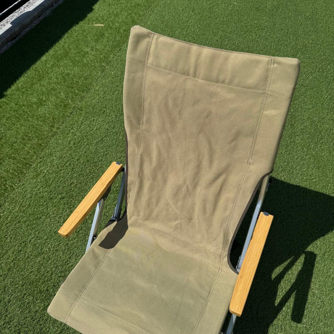 良品　スノーピーク ローチェア30 カーキ　キャンプチェア