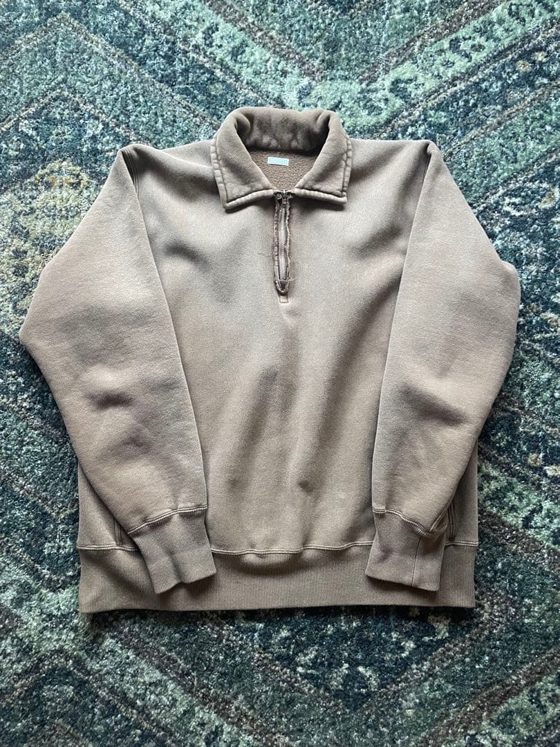 26SS A.PRESSE アプレッセ ハーフジップスウェット