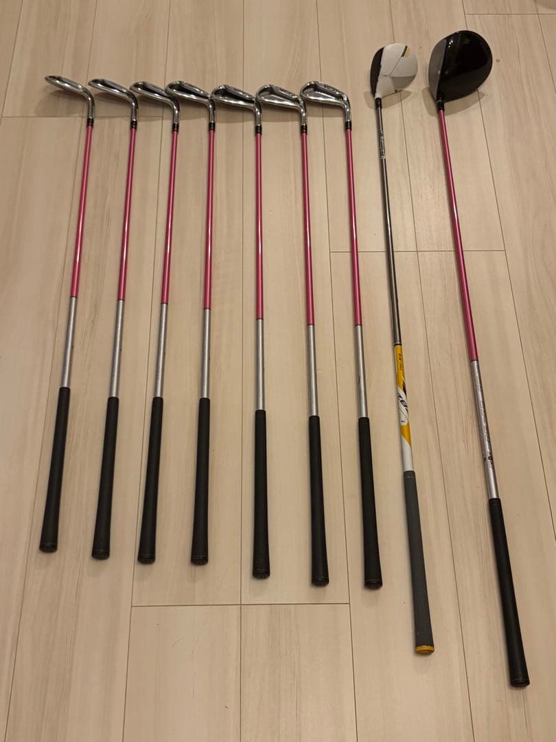 レディース ゴルフクラブセット ドライバーとアイアン8本