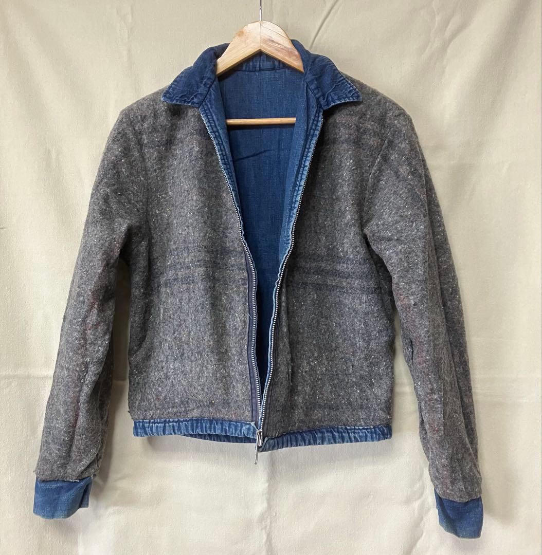 60〜70s ストアブランド デニムジャケット ブランケット付き ヴィンテージ