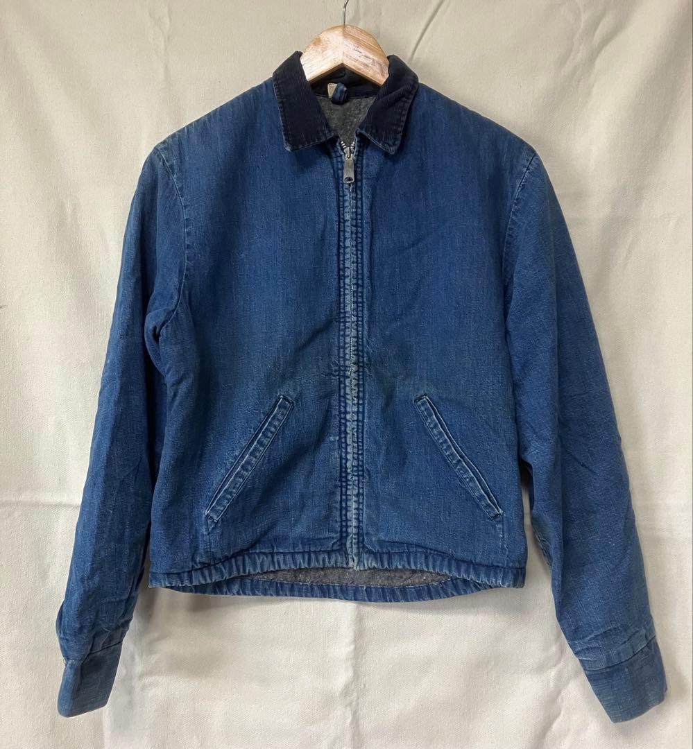 60〜70s ストアブランド デニムジャケット ブランケット付き ヴィンテージ