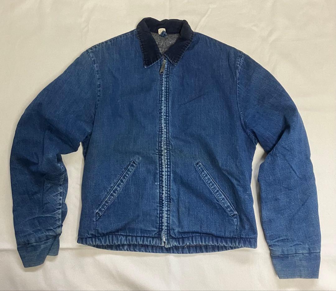 60〜70s ストアブランド デニムジャケット ブランケット付き ヴィンテージ