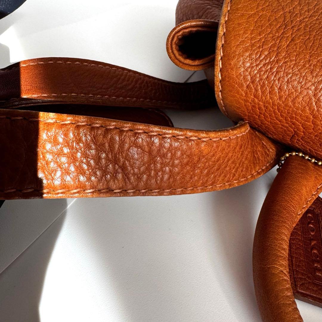 ✨希少・美品✨オールドコーチ リュック オールレザー 巾着 L4E-4911