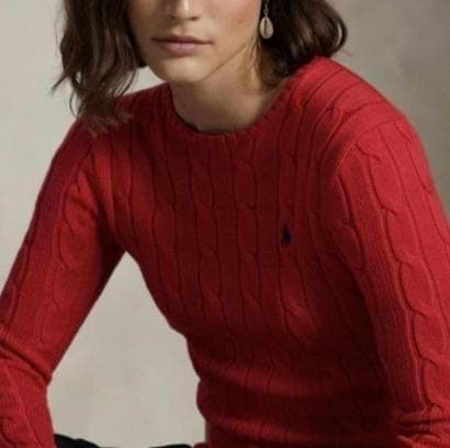 極美品】POLO RALPH LAUREN ケーブルニット シルバーポニーQR - メルカリ