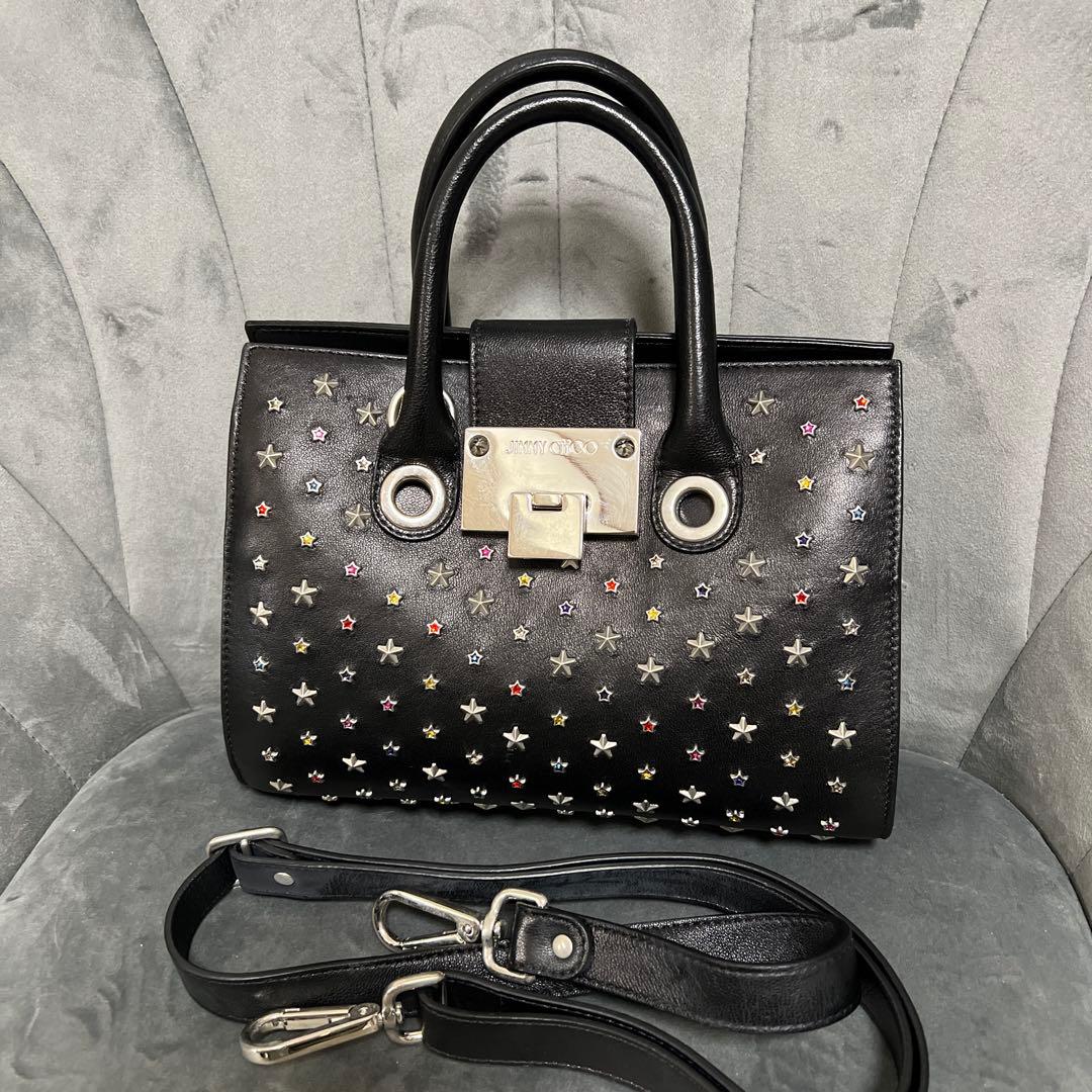 JIMMY CHOO ジミーチュウ バッグ レイリー カラフルスタッズ 2way