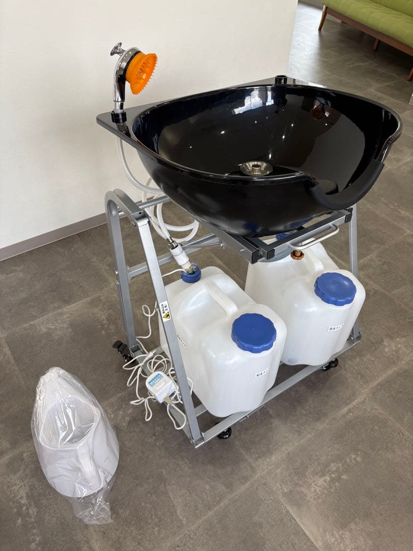 移動式シャンプー台 ホース・タンク付き