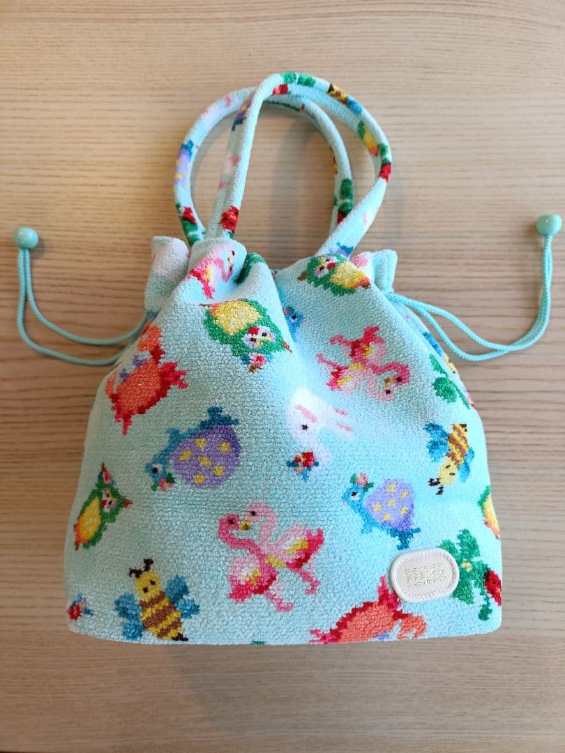 新品未使用】FEILER×神崎恵さん 巾着バッグ ペールグリーン - メルカリ