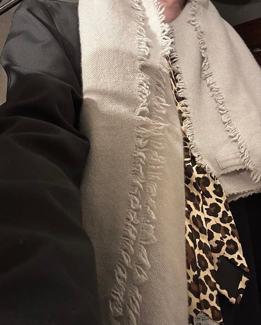 Rick Owens カシミヤ マフラー Pearl Rick Owens カシミヤ マフラー