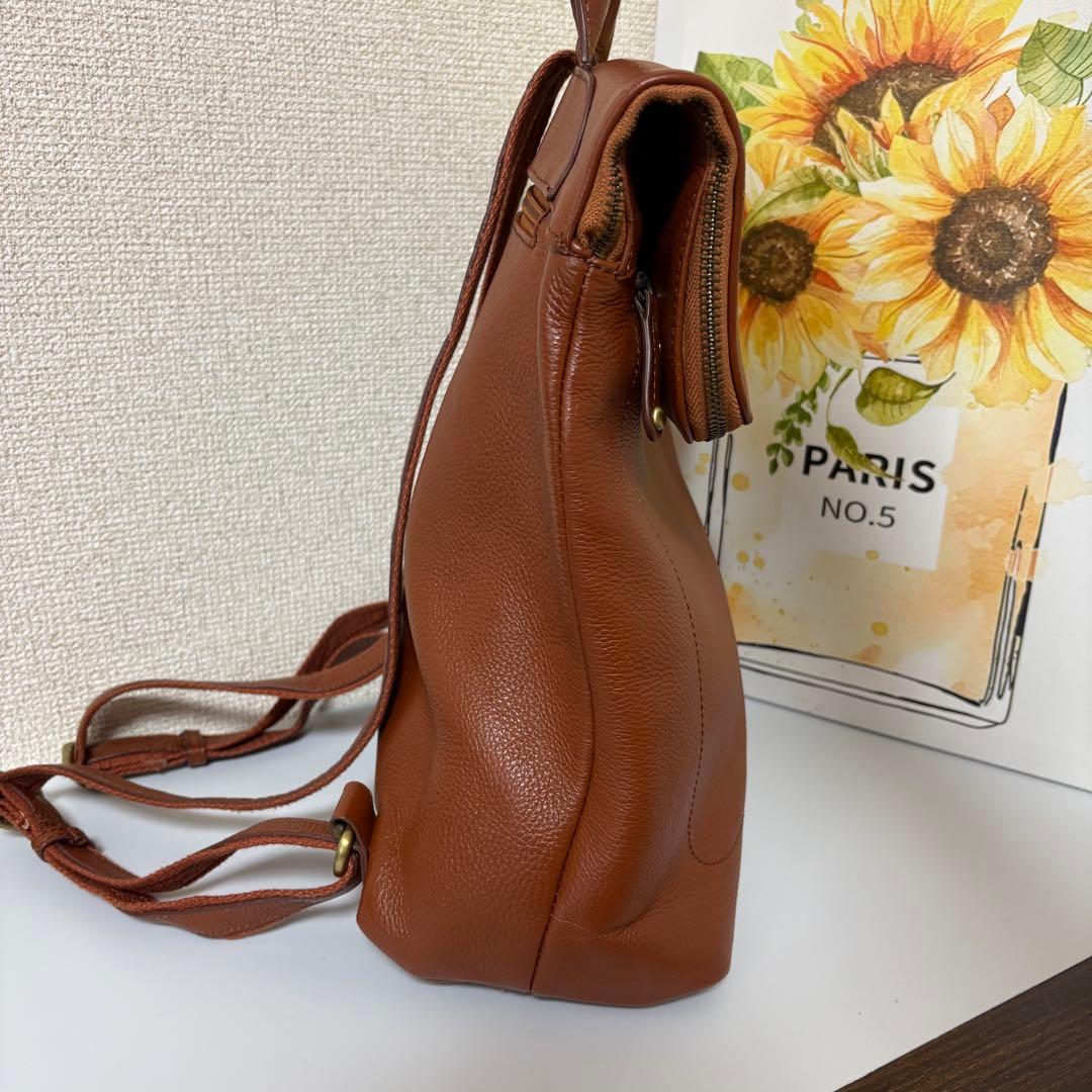 ★美品★キタムラk2 リュック　オールレザー　通学通勤　A4 ブラウン