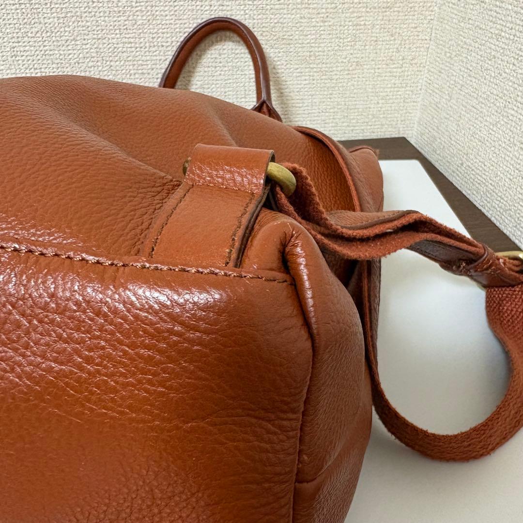 ★美品★キタムラk2 リュック　オールレザー　通学通勤　A4 ブラウン