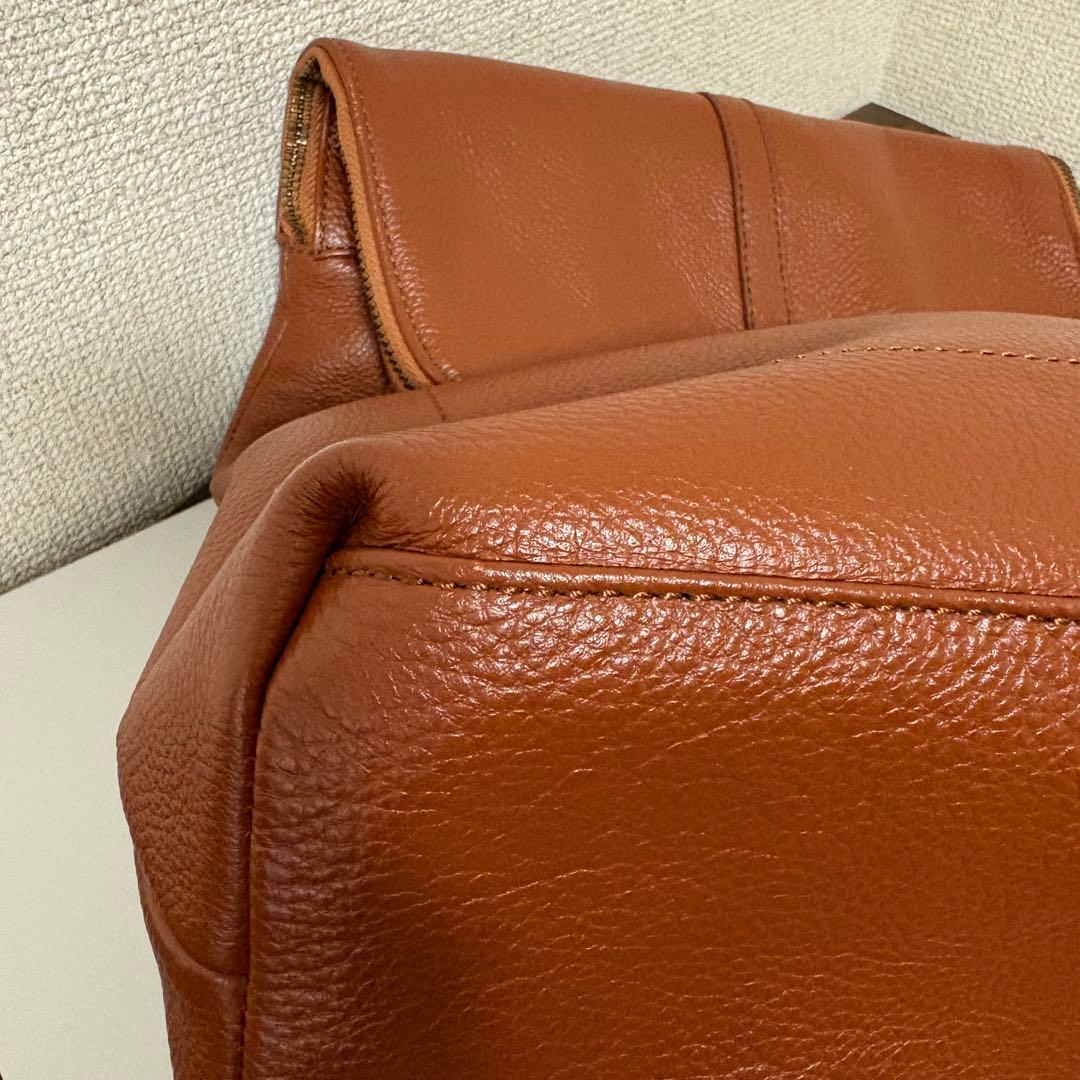 ★美品★キタムラk2 リュック　オールレザー　通学通勤　A4 ブラウン