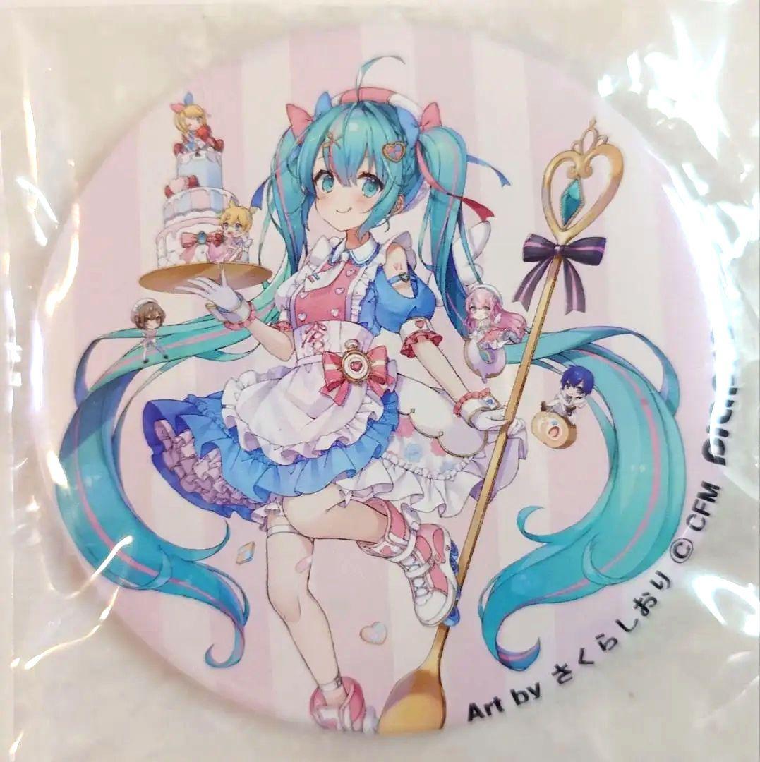 初音ミク 缶バッジ マジカルミライ 不二家コラボ Art by さくらしおり