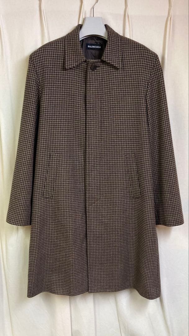 『希少』 19AW BALENCIAGA コート 千鳥格子