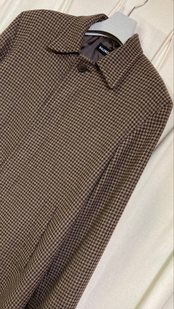 『希少』 19AW BALENCIAGA コート 千鳥格子