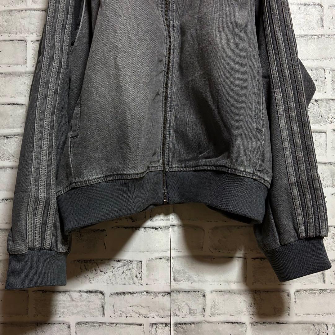 新品L⭐️adidasアディカラー ルーズ デニムブラック ウォッシュ ジャケット