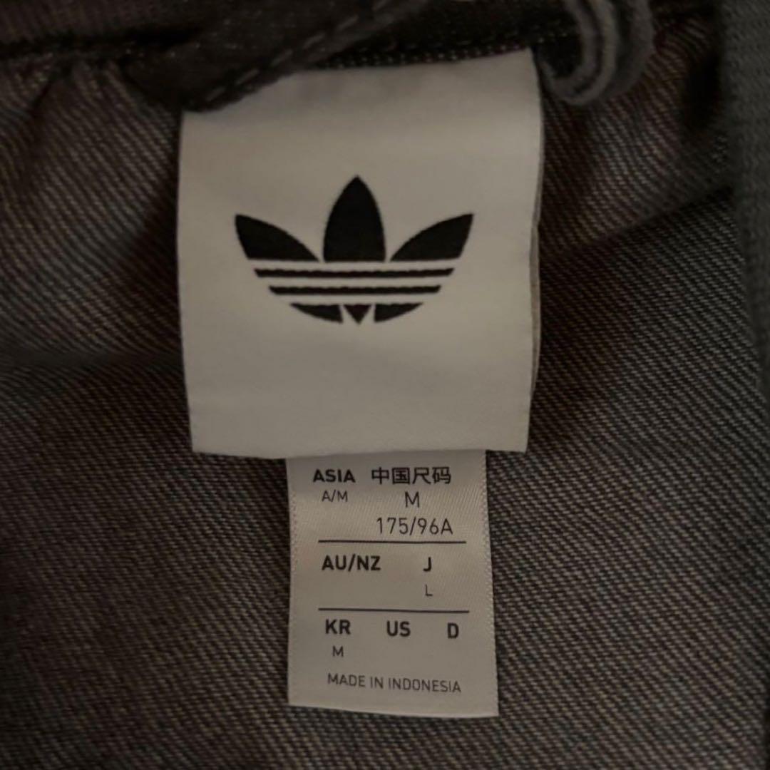 新品L⭐️adidasアディカラー ルーズ デニムブラック ウォッシュ ジャケット