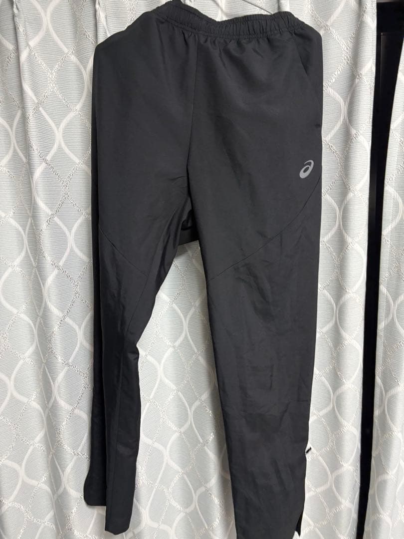 ASICS ブラック ジャージ上下セット　XL