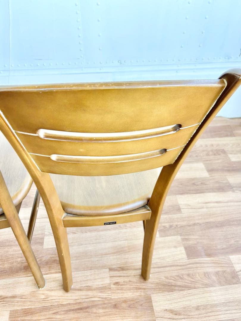 587 マルニ木工 ダイニングチェア 2脚セット 木製 椅子 北欧風 ナチュラル