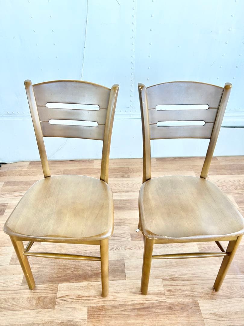 587 マルニ木工 ダイニングチェア 2脚セット 木製 椅子 北欧風 ナチュラル