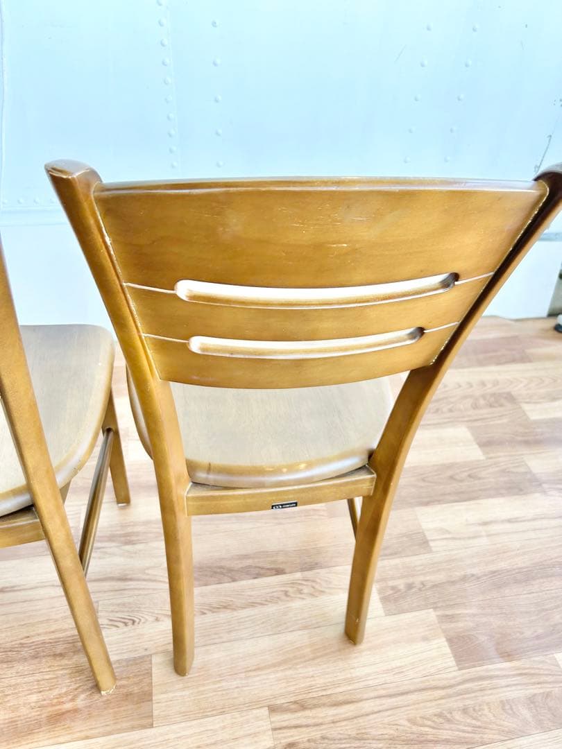 587 マルニ木工 ダイニングチェア 2脚セット 木製 椅子 北欧風 ナチュラル