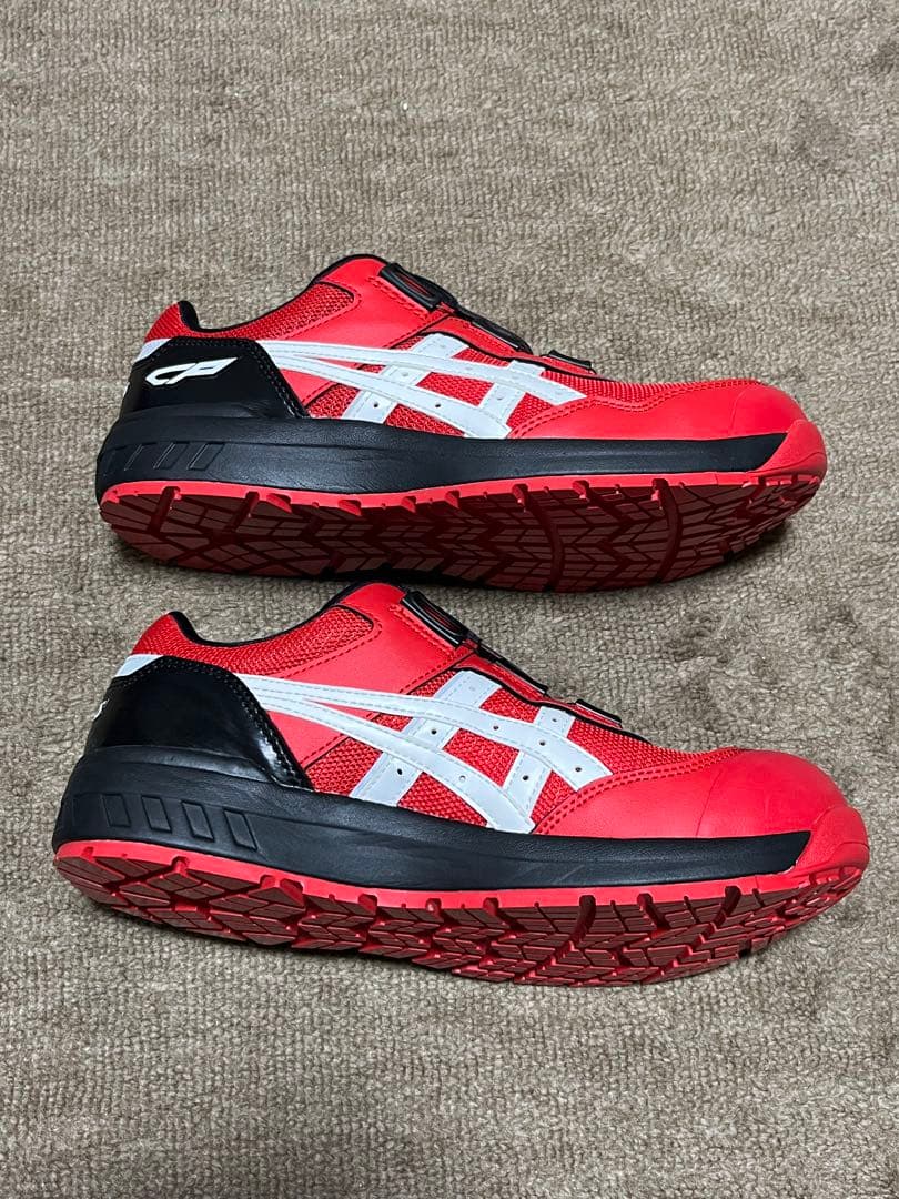 アシックス ウィンジョブBOAシステム 安全靴 赤