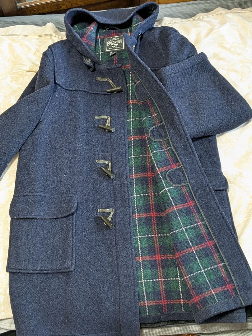 グローバーオール/ダッフルコートフード付・XL・ネイビー