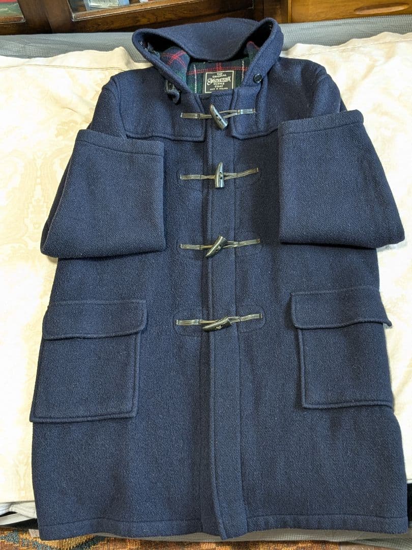 グローバーオール/ダッフルコートフード付・XL・ネイビー