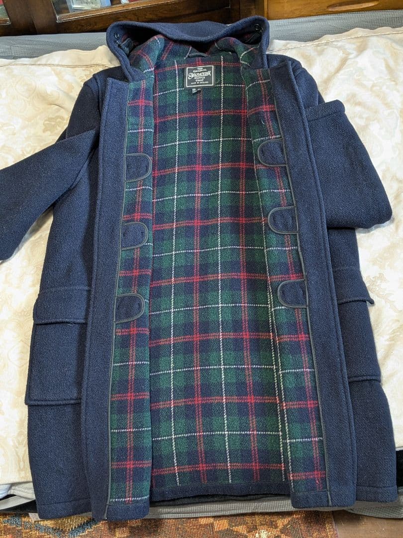 グローバーオール/ダッフルコートフード付・XL・ネイビー