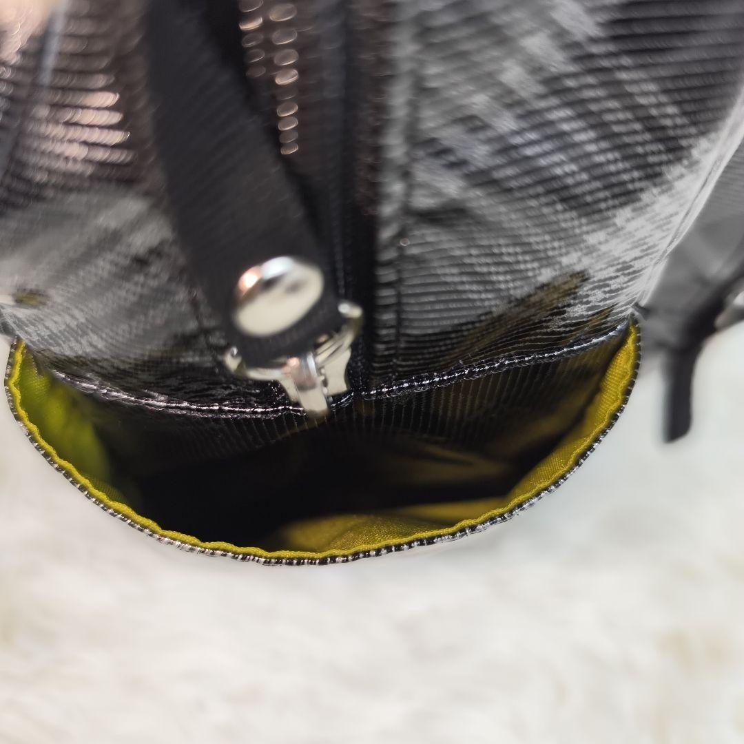 ✨極美品✨ スワニー キャリーバッグ 2way タータンチェック 光沢 黒銀