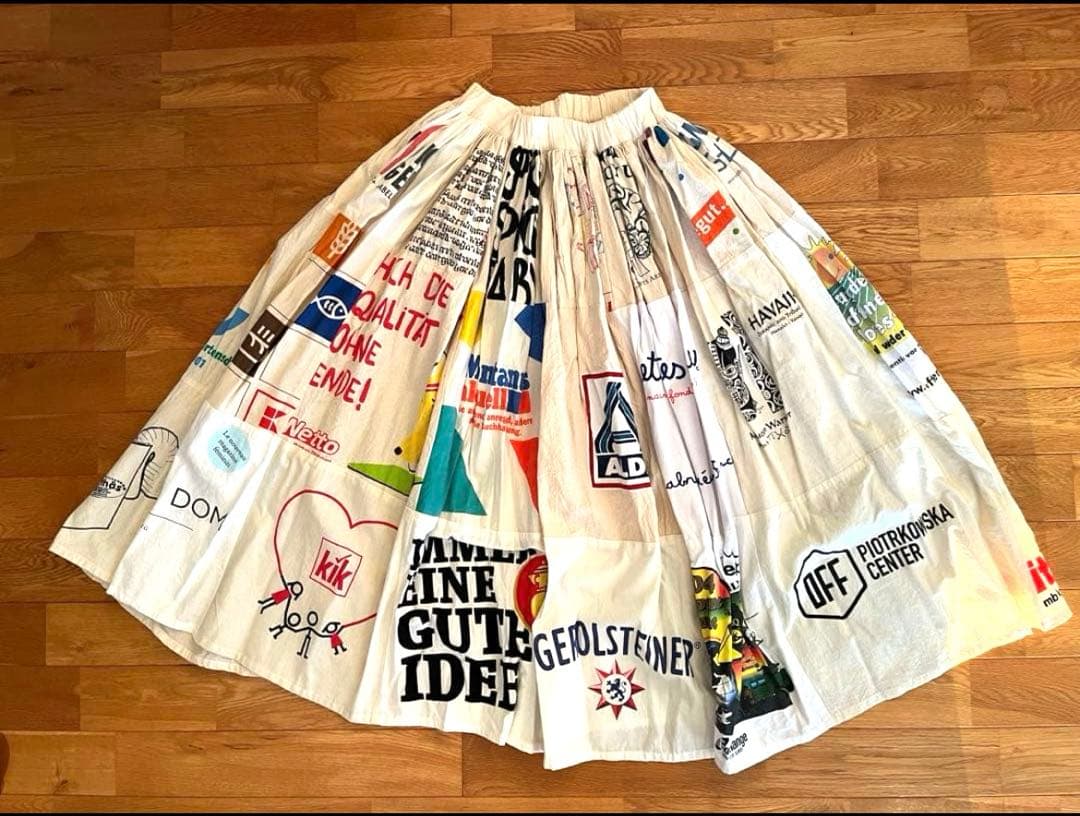 土日限定価格　Freada Vintageヨーロピアンエコバッグリメイクスカート