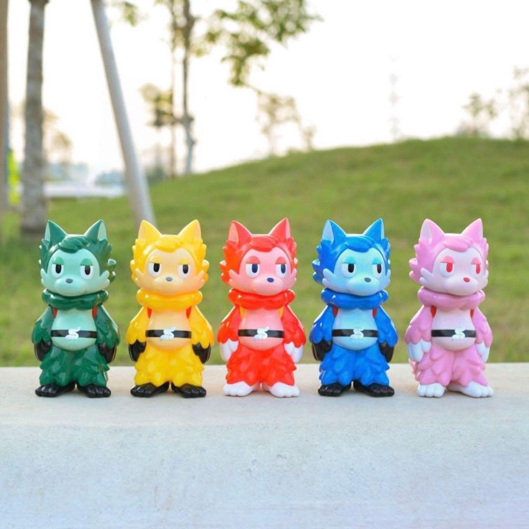 あらいきりこ ゴレンジャー × おおかみくん 5体セット（サイン入り白箱