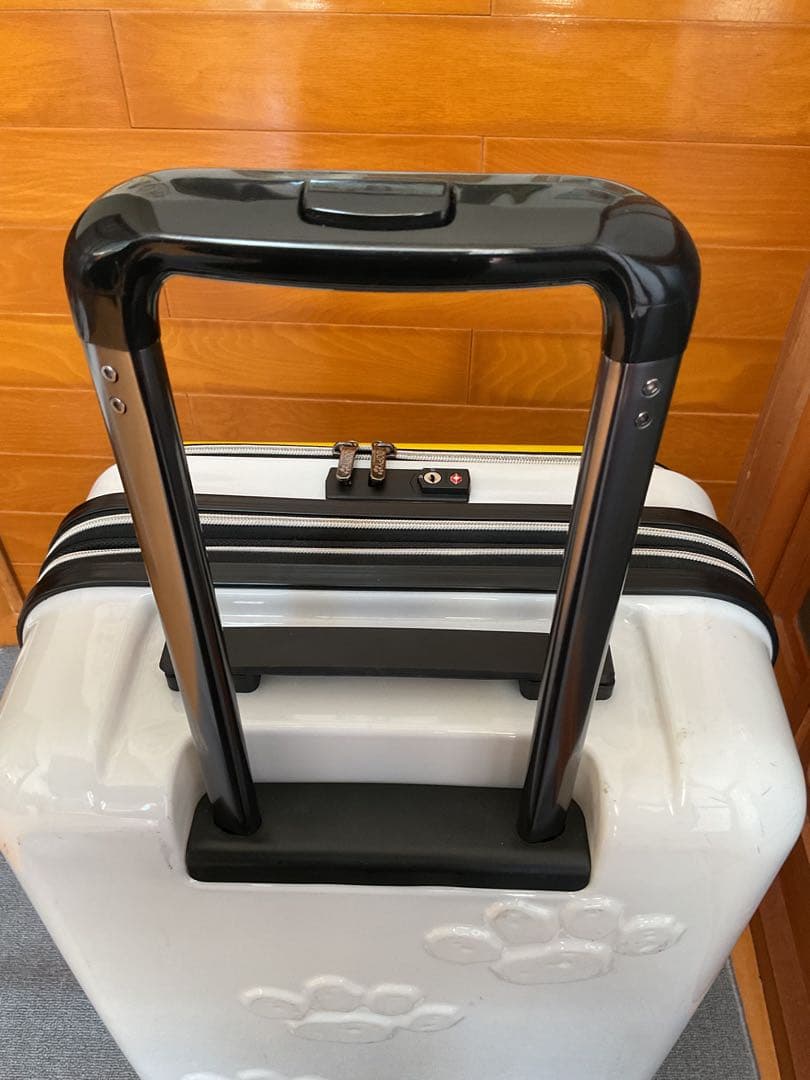 ピーナッツ　スヌーピー　キャリーバッグ エンボスジッパーキャリー　Mサイズ　鍵付