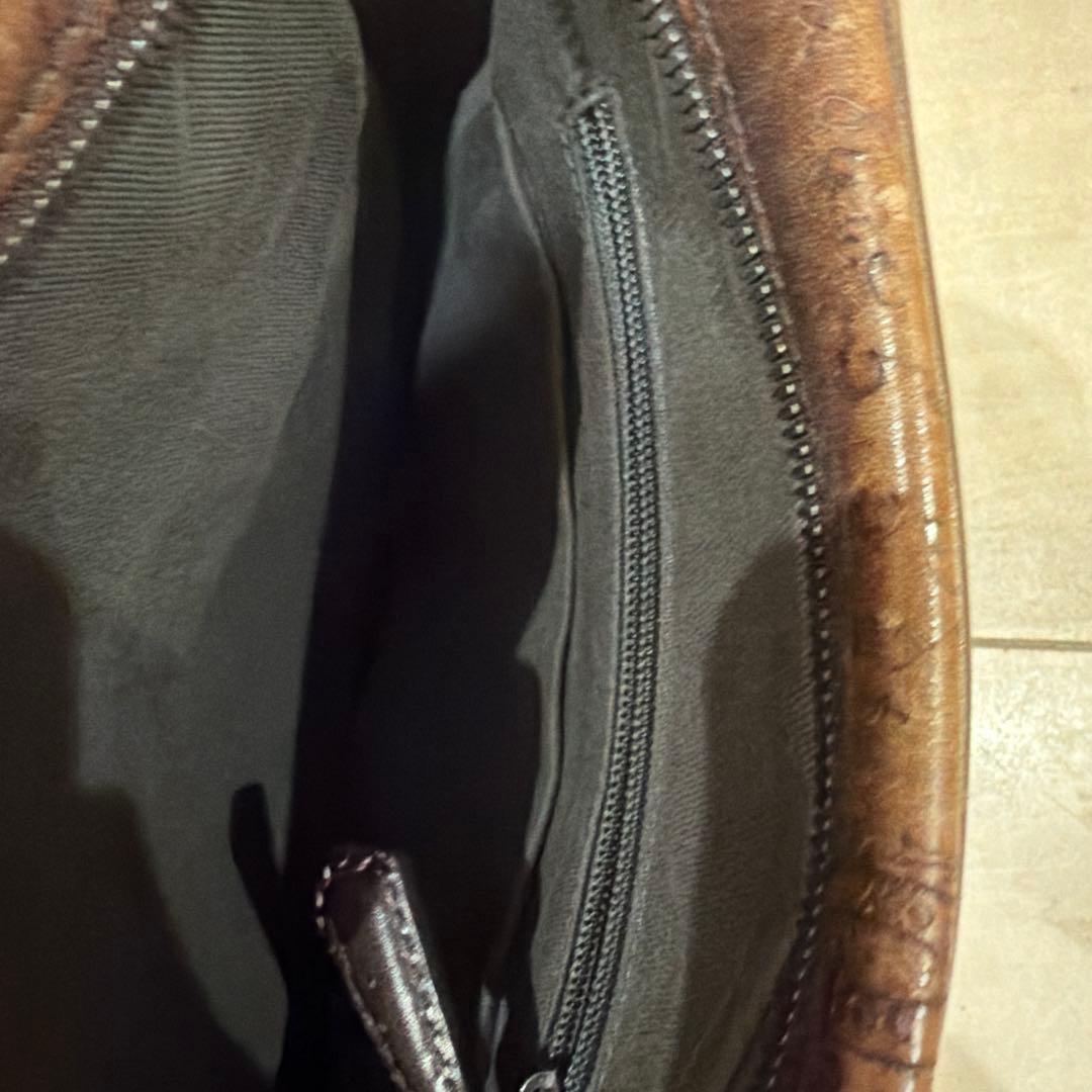 ブラウン ベルルッティレザー ショルダーバッグ