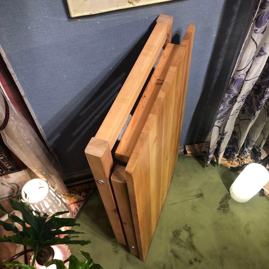 Sale L-２無印良品　パイン材無垢　折りたたみ式　デスク