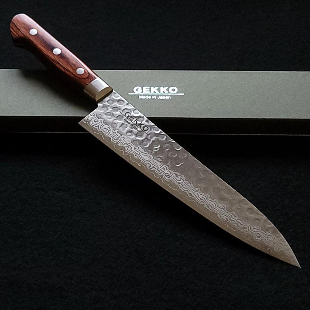 松*司様 VG10 ダマスカス 牛刀包丁180mm G1703 月光作 Auc