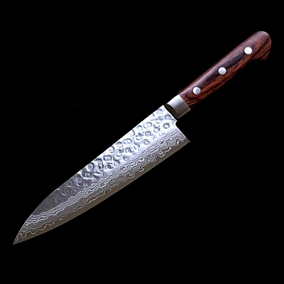 松*司様 VG10 ダマスカス 牛刀包丁180mm G1703 月光作 Auc