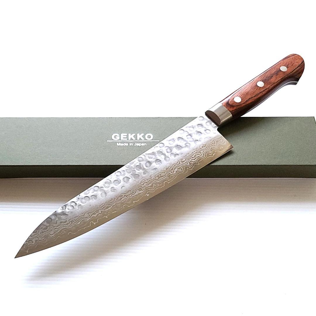 松*司様 VG10 ダマスカス 牛刀包丁180mm G1703 月光作 Auc