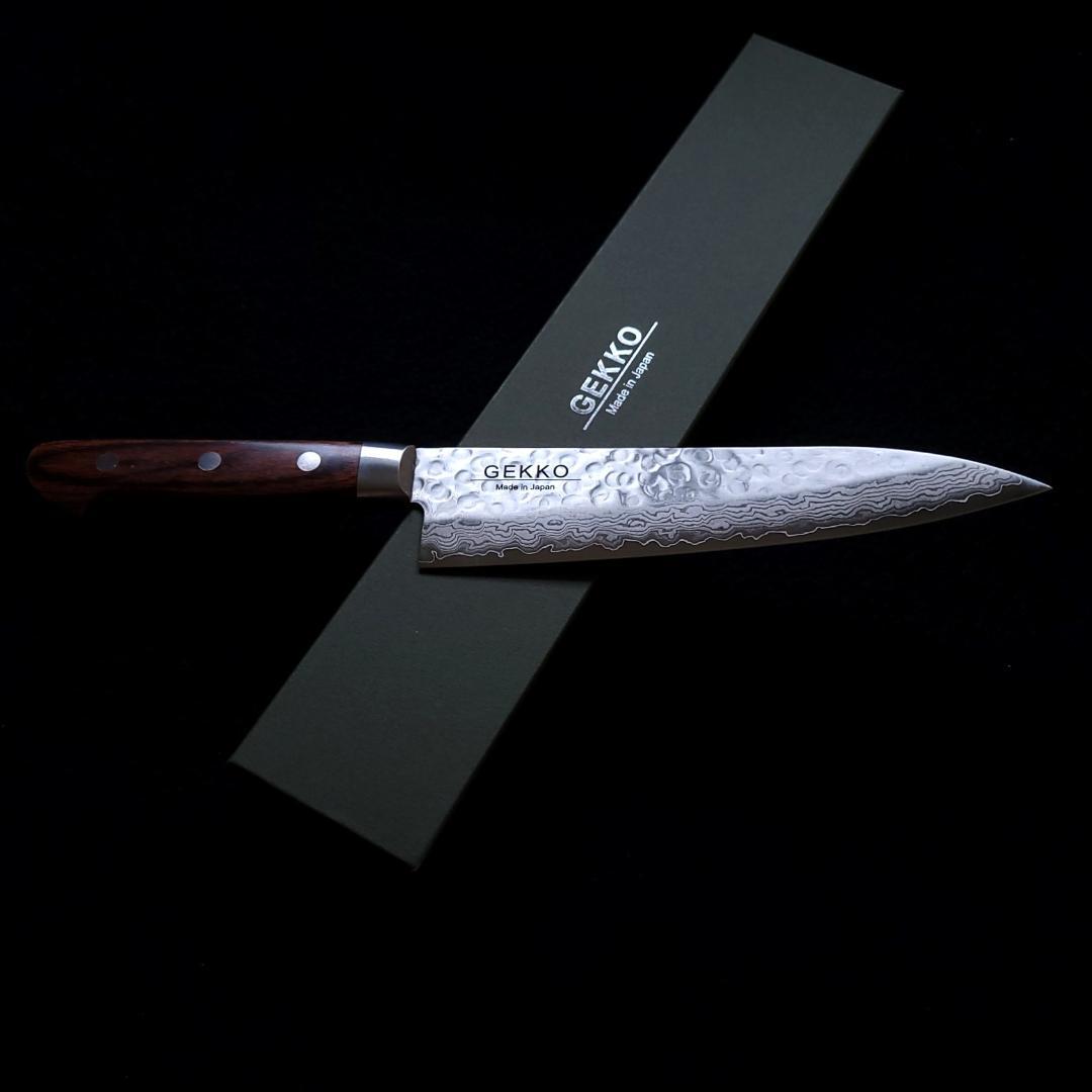 松*司様 VG10 ダマスカス 牛刀包丁180mm G1703 月光作 Auc