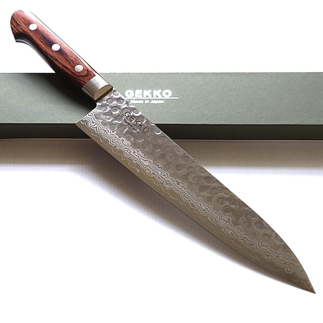 松*司様 VG10 ダマスカス 牛刀包丁180mm G1703 月光作 Auc