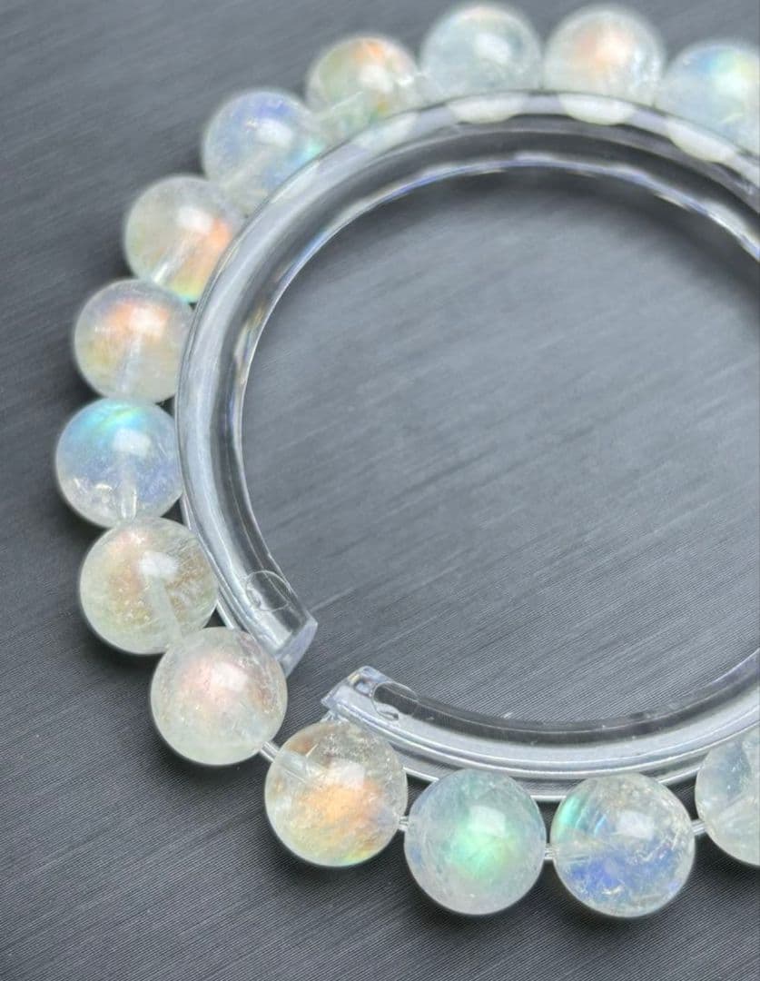 【限定値下げ】レインボームーンストーン ブレスレット 8.6mm