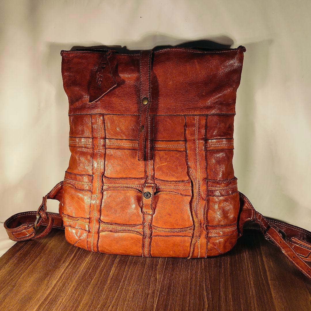 【ヴィンテージ】極上クラフトマンシップレザーリュック　総本革　日本製 正規品