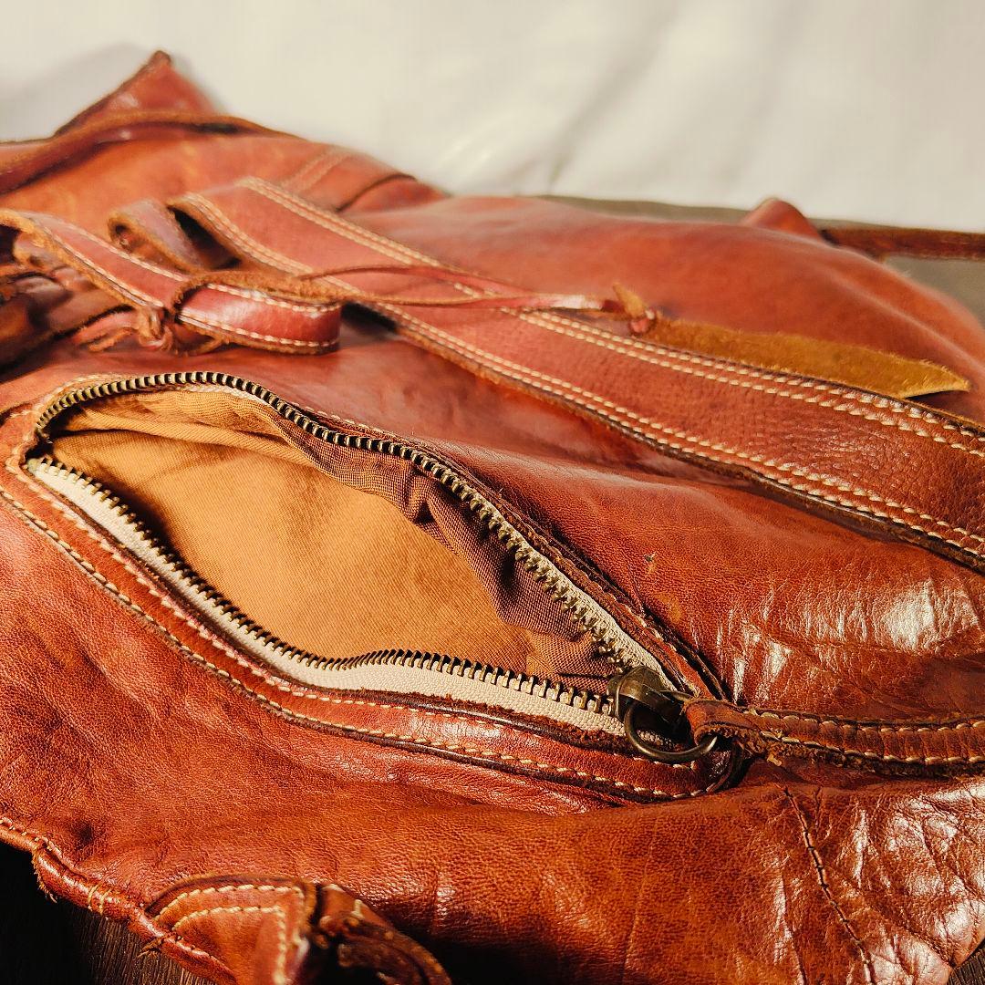 【ヴィンテージ】極上クラフトマンシップレザーリュック　総本革　日本製 正規品