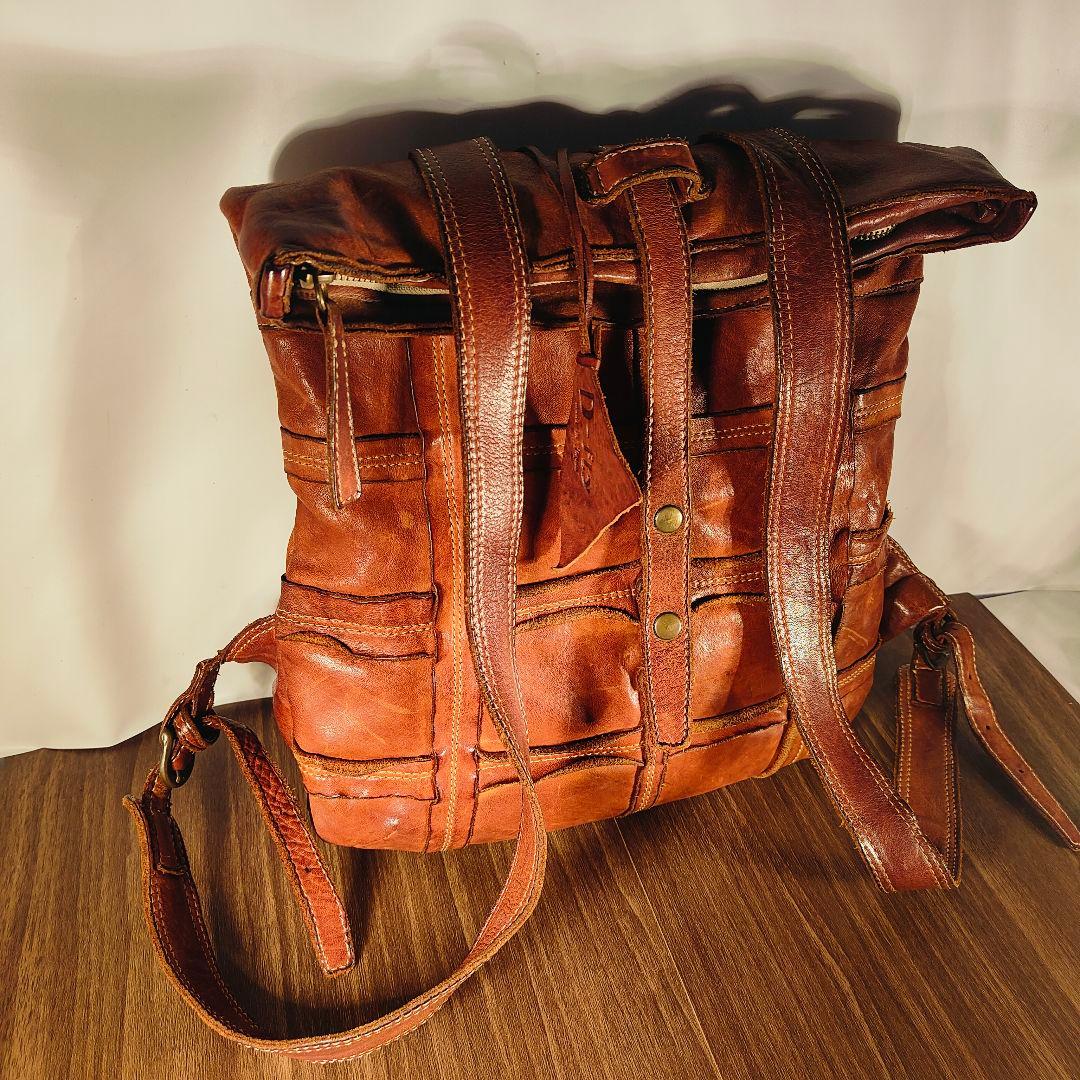 【ヴィンテージ】極上クラフトマンシップレザーリュック　総本革　日本製 正規品