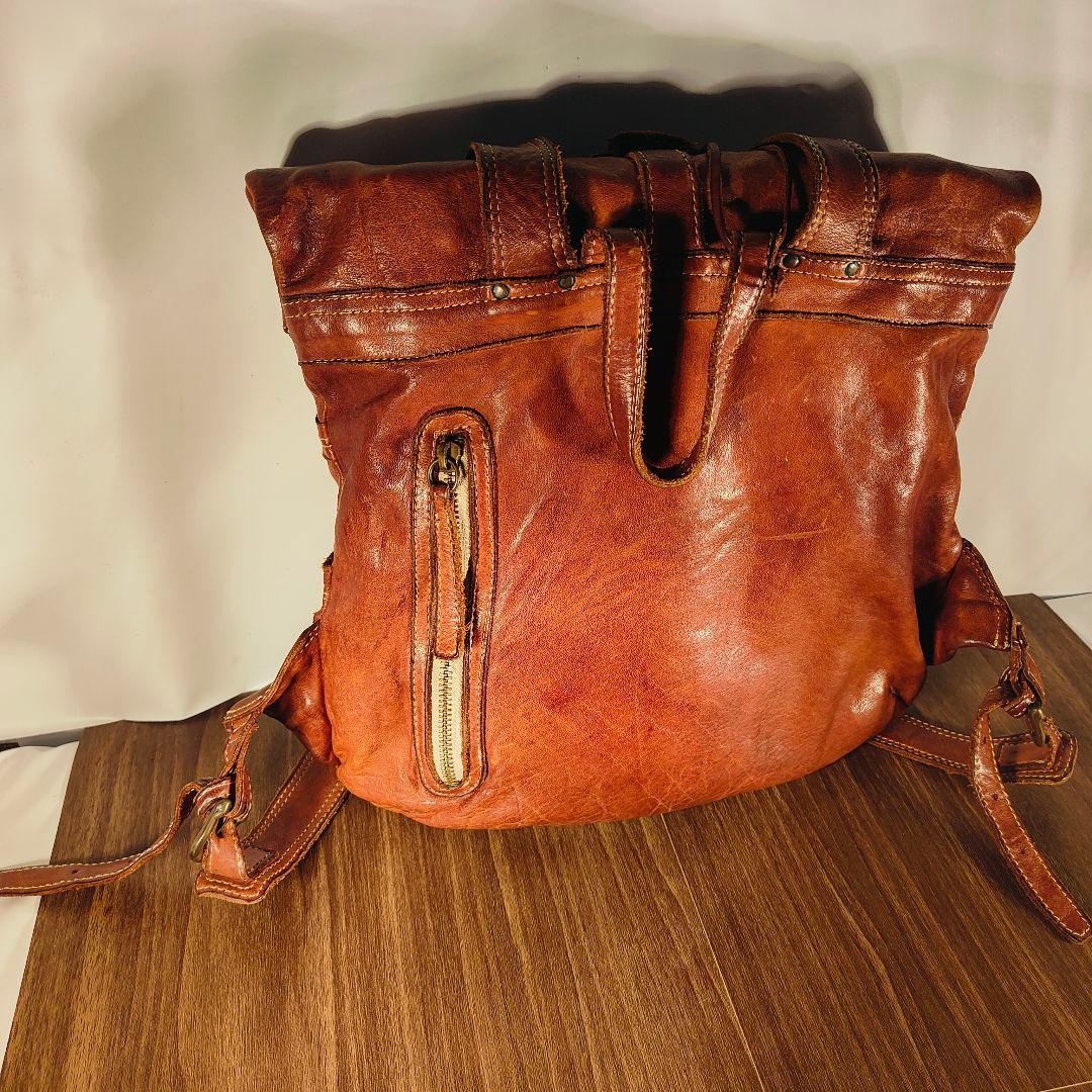 【ヴィンテージ】極上クラフトマンシップレザーリュック　総本革　日本製 正規品