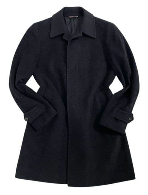 Paul Smith ステンカラーコートアンゴラ 100% 裏地ストライプ柄 M