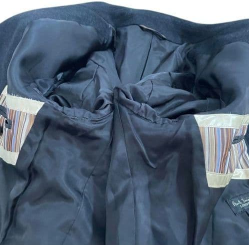 Paul Smith ステンカラーコートアンゴラ 100% 裏地ストライプ柄 M